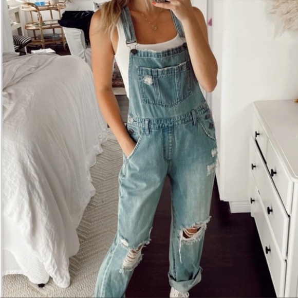 Show Me Your Mumu Oakland Overalls Vintage Indigo. New with tags. Size Small. - Picture 15 of 15